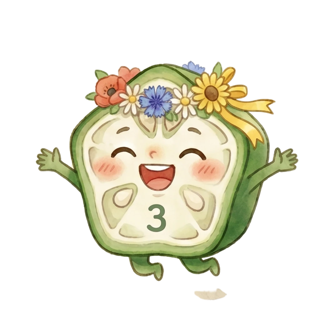 誕生数3のおくらキャラクター